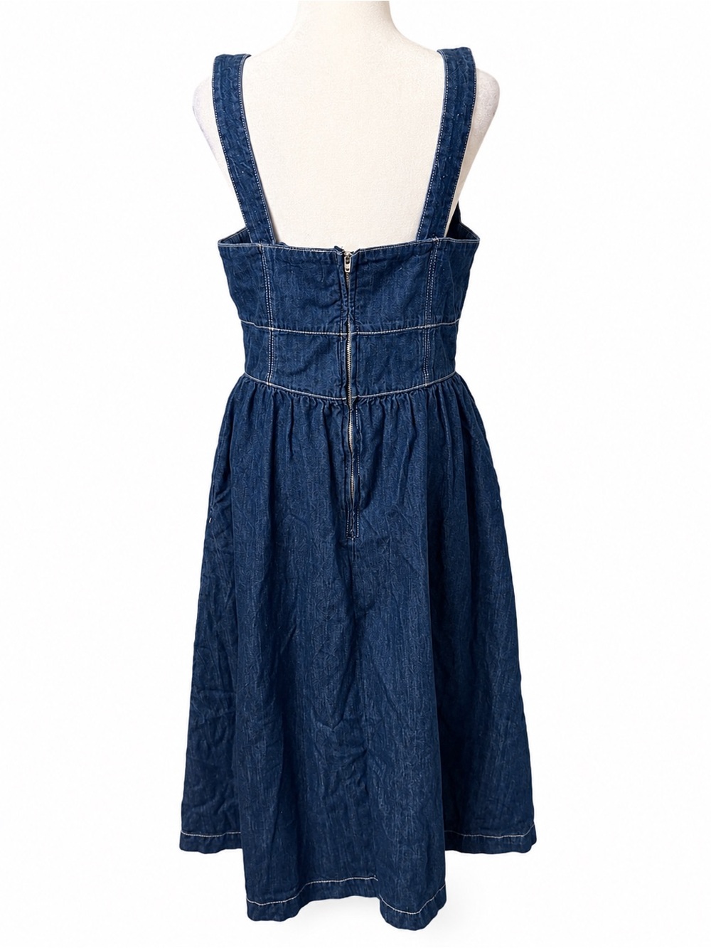 Reformation Tagliatelle Denim Midi Dress - Picture 6 of 11